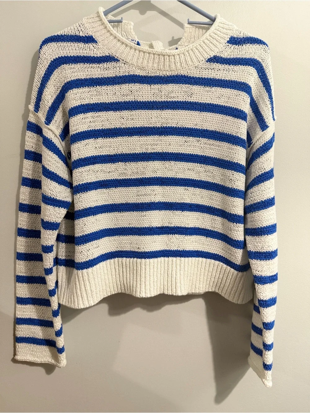 J.Crew Textured Tie-Back Rollneck Striped Sweater Women’s Size XS